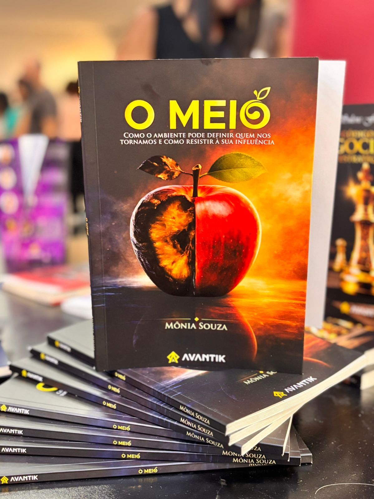Capa do livro O Meio, de Mônia Souza